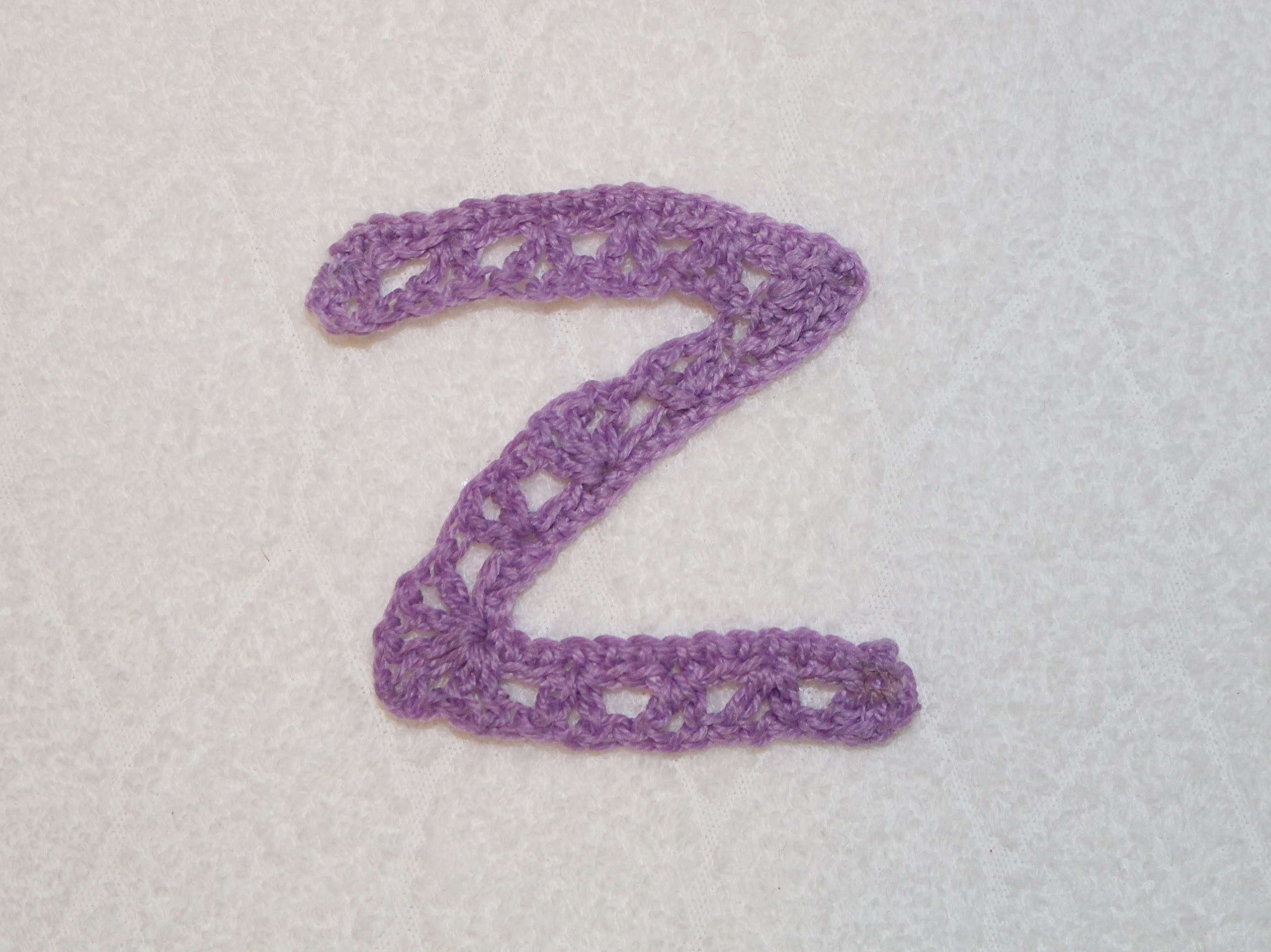 Alfabeto all'uncinetto: lettera Z - Crochet Alphabet: letter Z