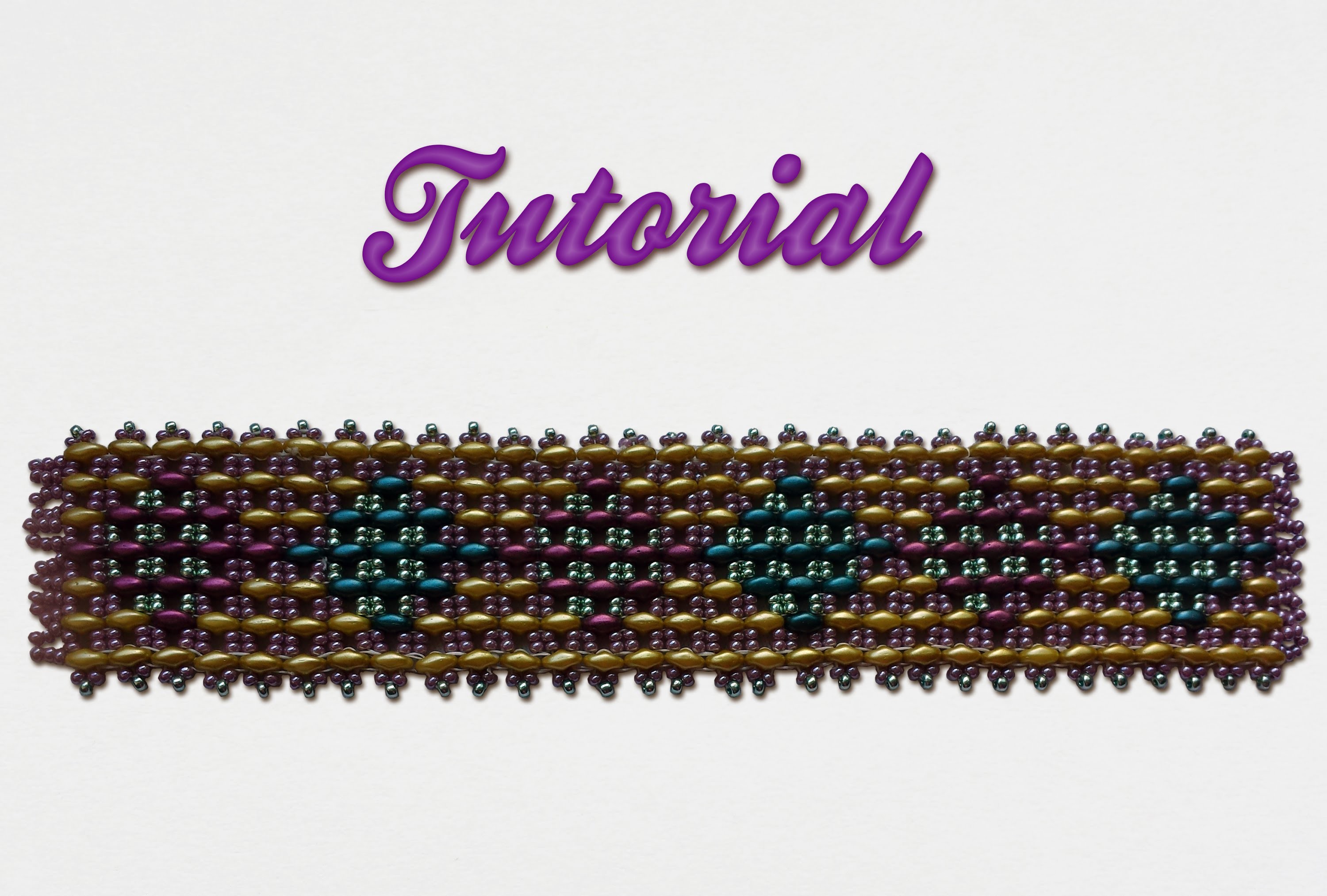 [ Beadwork ] | DIY | Tutorial .:: Superduo's Bracelet ::.