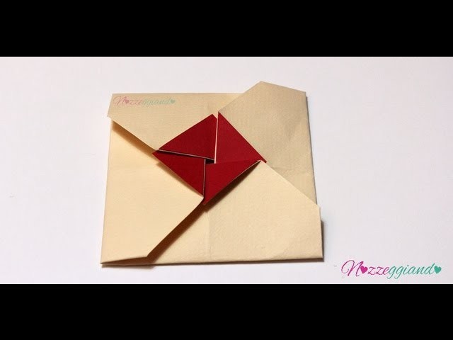 Busta origami quadrata   Partecipazioni   Tutorial Nozzeggiando