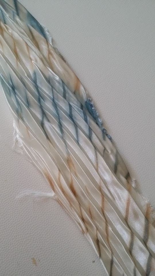 DIY - Shibori Seta plissetata per embroidery - Shibori Silk hand made