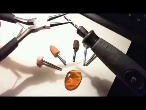 DIY Tutorial gioielli: usare il Dremel per lavorare l'ambra
