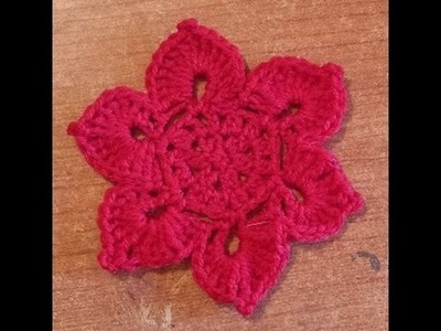 Fiore di loto all'uncinetto - Tutorial schema fiore - Flower crochet