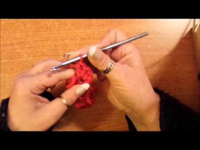 Il punto coccodrillo lavorato in tondo crochet - tutorial uncinetto