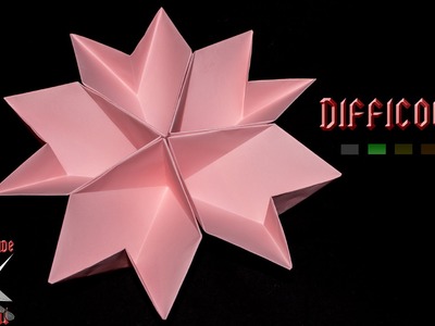 [ORIGAMI ITA] Fiore.Portaoggetti || Origami Decorativi.Utili.Fiori