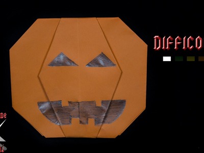 [ORIGAMI ITA] Zucca Di Halloween (Jack O' Lantern) || Origami di Halloween.Facili