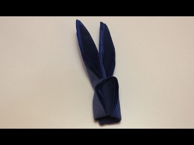Tovagliolo di carta a forma di coniglio origami _ Tutorial Musinlove
