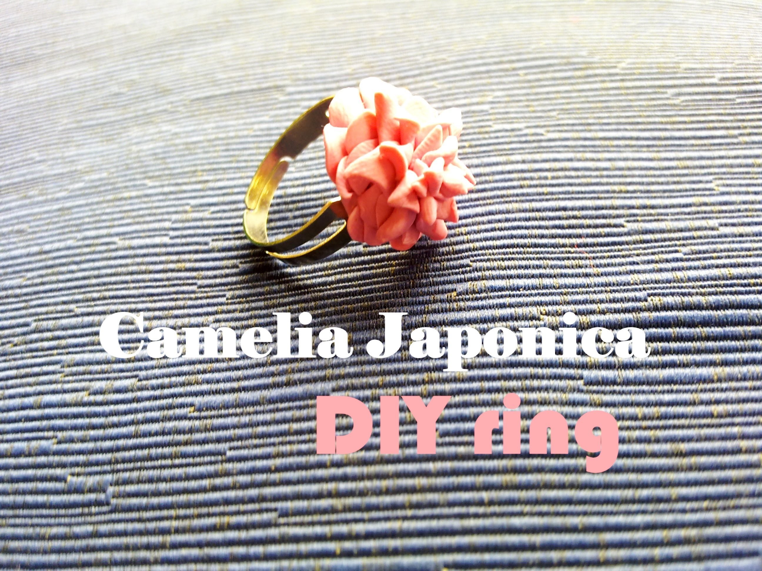 Camelia Japonica "Anello" ❀ Camellia Japonica - DIY Ring in Polymer Clay ✿ Tutorial