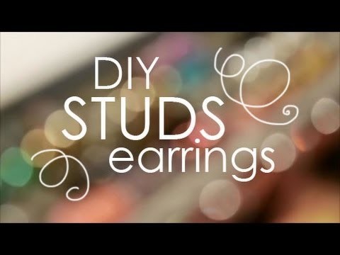 DIY: Studs earrings