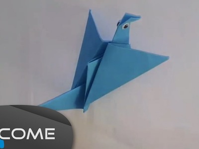 Fare l'origami di un uccello che muove le ali