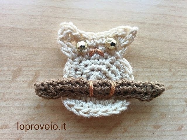 Gufo all'uncinetto - Crochet owl