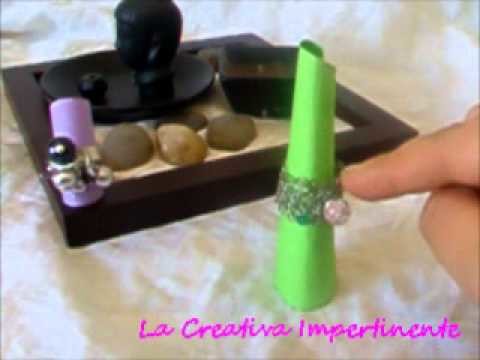 Idea Creativa - realizzare espositori per anelli | paper craft hand made ring displayer