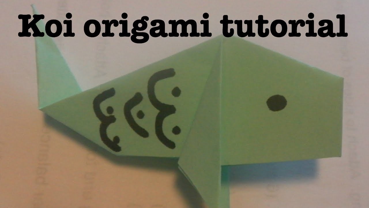 Japan Carp Origami Tutorial