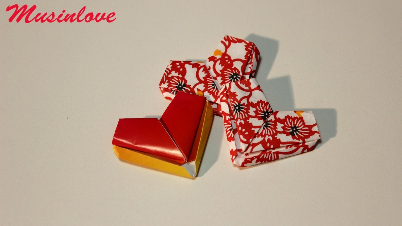 Lettera cuore origami per San Valentino   Tutorial Musinlove