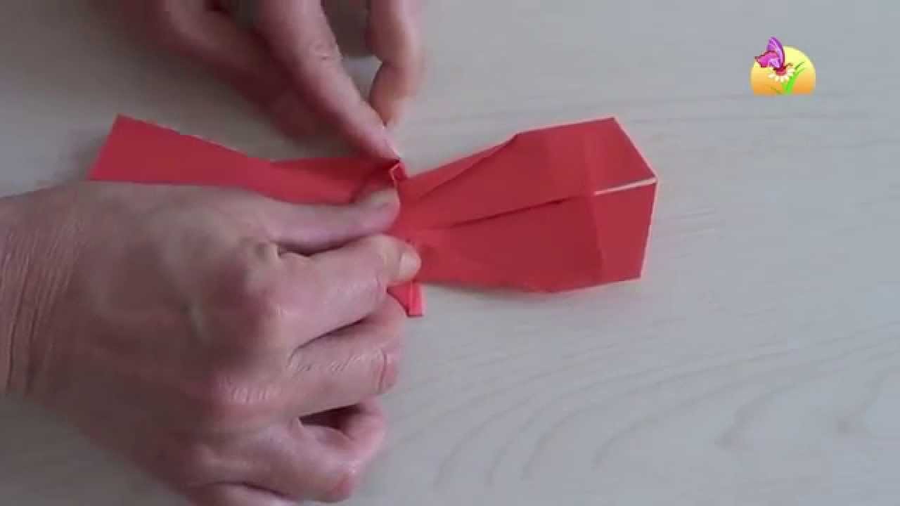Origami vestito rosso [HD] www.mammaebambini.it