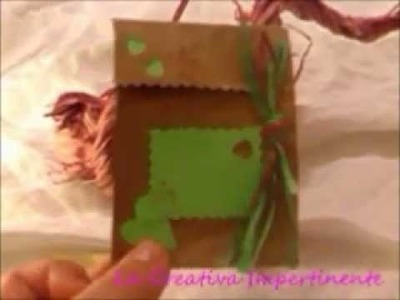 Tutorial Paper Craft gift box - Realizzare una bustina semplice semplice -  parte 2