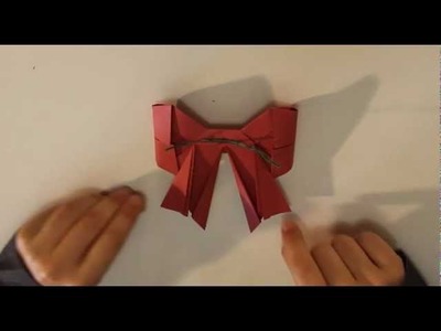 Decorazione per l'albero _ Fiocco origami _ Tutorial Musinlove