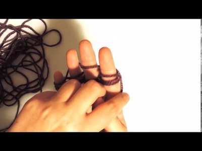 Double Finger Knit - come fare il tricotin doppio con le dita