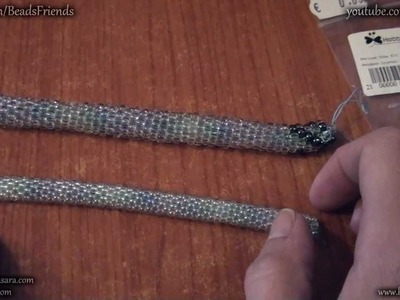 Spirale crochet con filo Miyuki e perline trasparenti | Nuove Creazioni