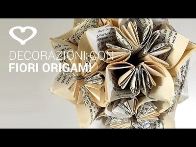 Tutorial: Come realizzare una decorazione con fiori origami - La Figurina