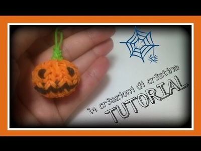 Tutorial Zucca 3D con Elastici RAINBOW LOOM - DIY Halloween Pumpkin Charm