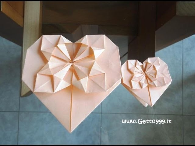 Cuore Origami Heart (Gatto999.it)