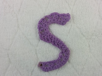 Alfabeto all'uncinetto: lettera S - Crochet Alphabet: letter S