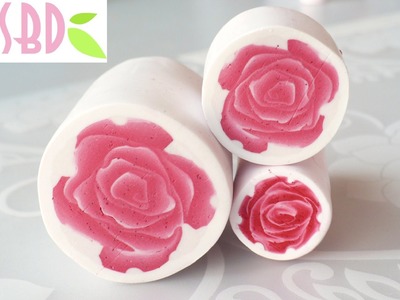 Tutorial pasta polimerica: millefiori cane "la Rosa" - the Rose