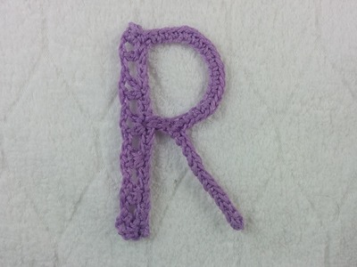 Alfabeto all'uncinetto: lettera R - Crochet Alphabet: letter R