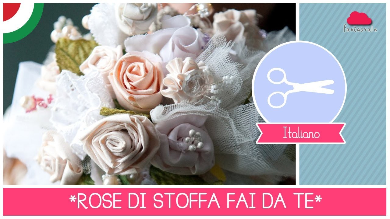 Bouquet da Sposa DIY: come fare rose di stoffa senza cucire (FACILE) ft. Arte Per Te