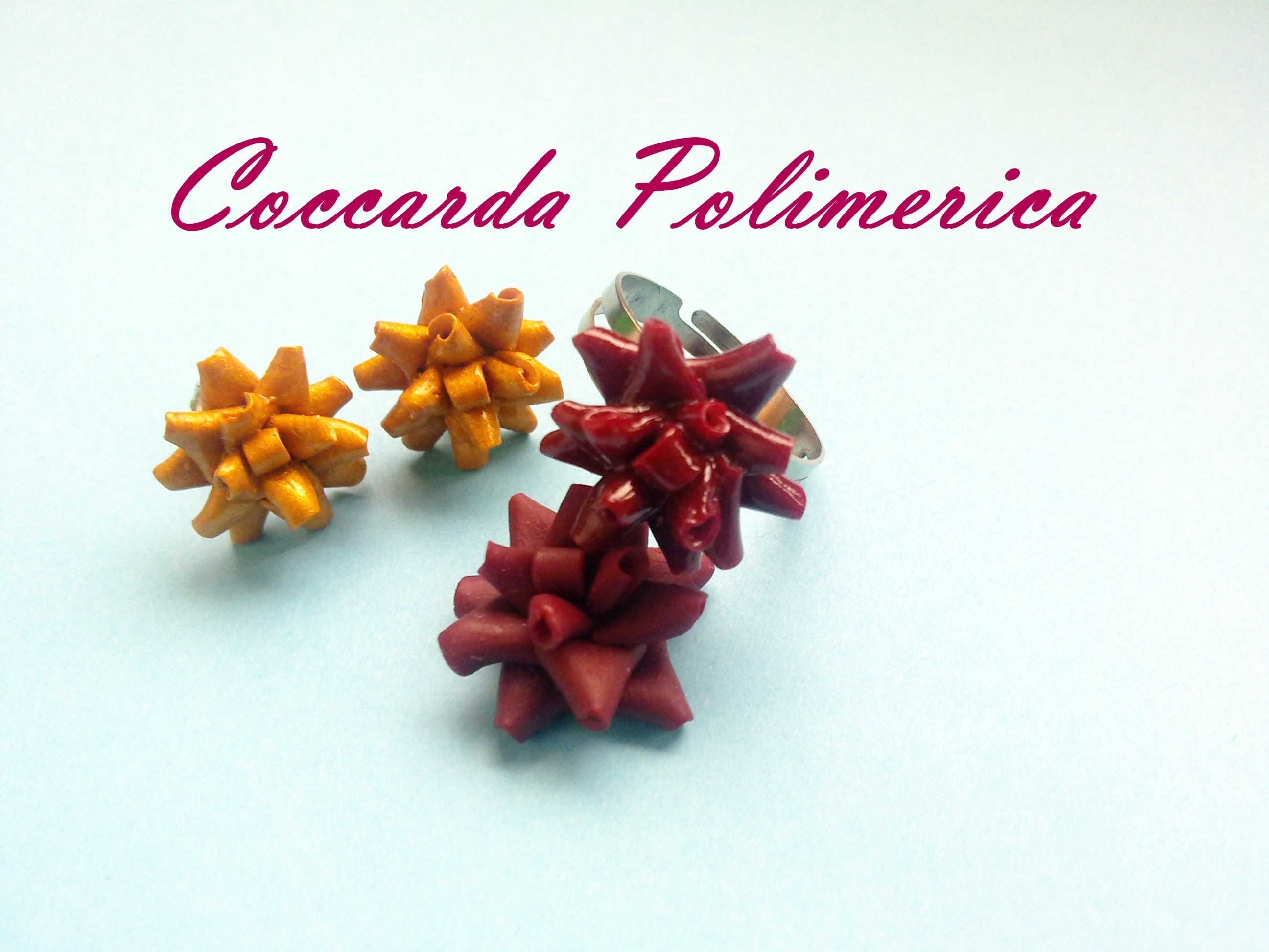 DIY Coccarda Polimerica - Polymer Cockade Gift - Tutorial (Fimo, Premo, Cernit)