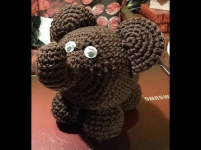 Elefante amigurumi - tutorial uncinetto crochet - Amigurumi Elephant - crochet