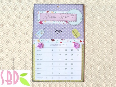 Scrapbooking tutorial: Calendario sweet 2012 - 2012 DIY Calendar