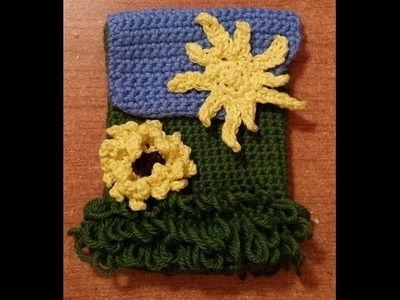 Portacellulare all'uncinetto "Girasole" - Tutorial Crochet