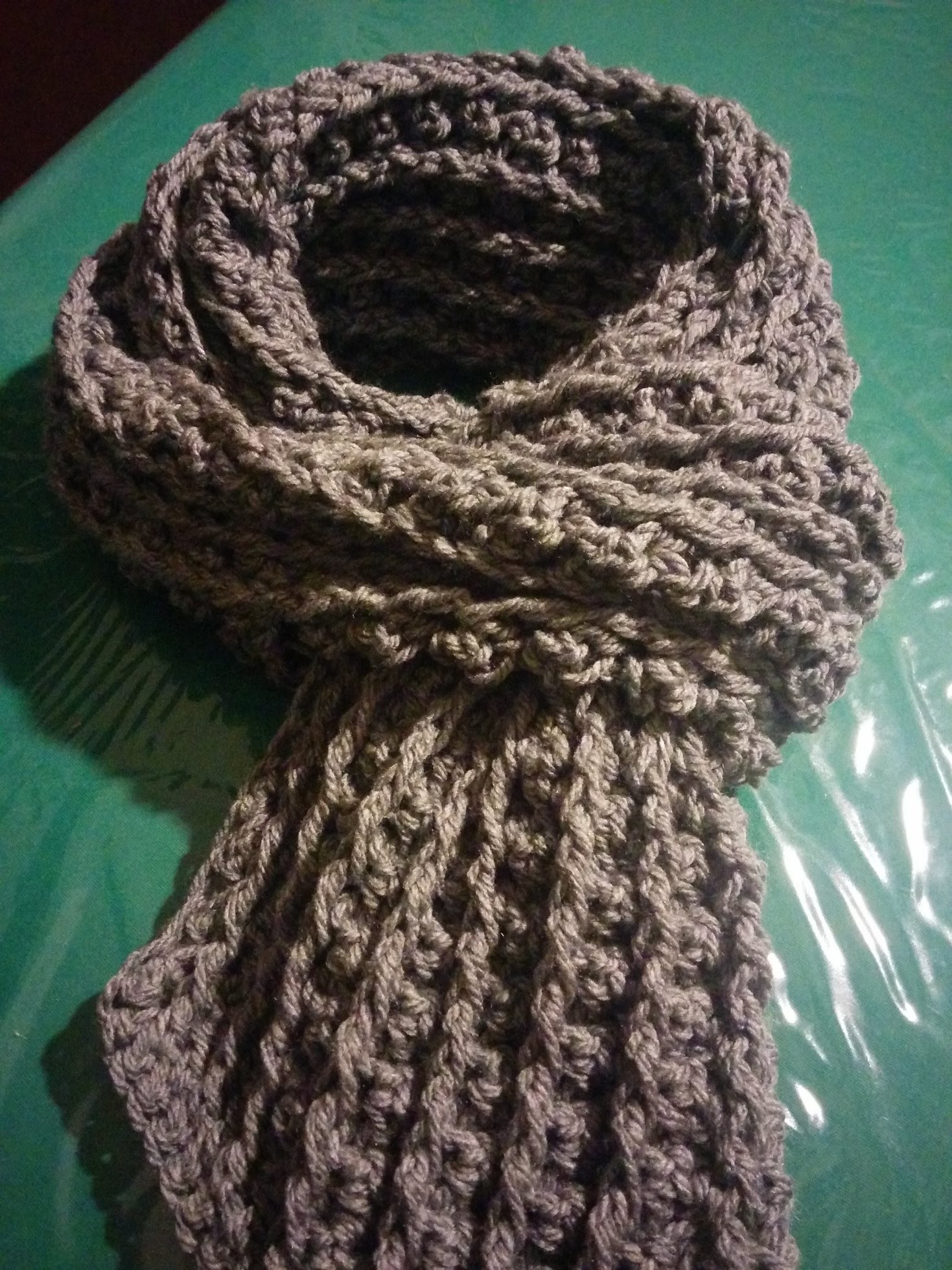 Sciarpa uomo all'uncinetto - Crochet scarf for man