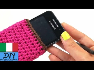 Tutorial portacellulare uncinetto - Samsung Galaxy S3 conchiglia con uncinetto rosa DIY