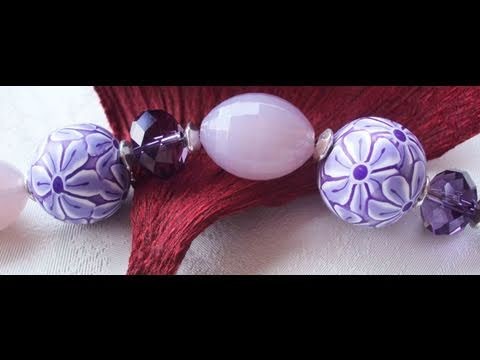 Perle a Fiori Lilla (tutorial)