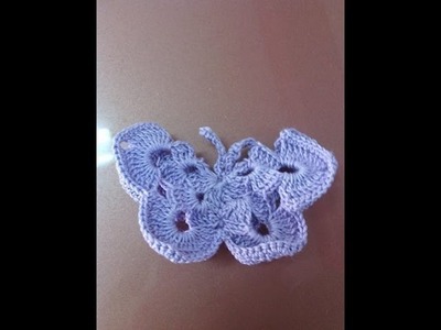 Come fare una farfalla ad uncinetto -  how to make a butterfly crochet