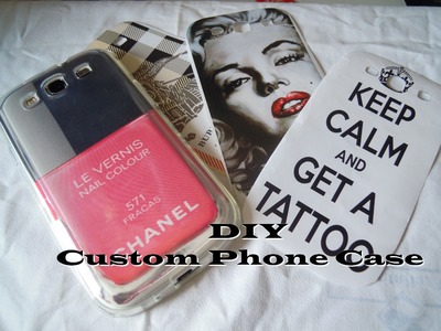 DIY: phone case customized for iphone & galaxy s3