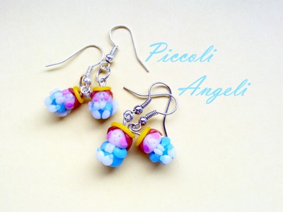 DIY Piccoli Angeli: Orecchini in Cernit  -  Little Angels Earrings (Polymer Clay Tutorial) O:-)