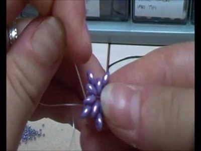 DIY: Tutorial earrings Lady Violet. orecchini con superduo