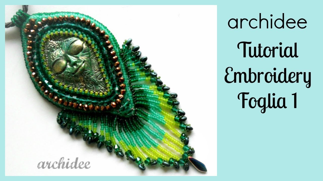 Embroidery | Tutorial | Foglia | Incastonatura | DIY Embroidery Leaf | 1