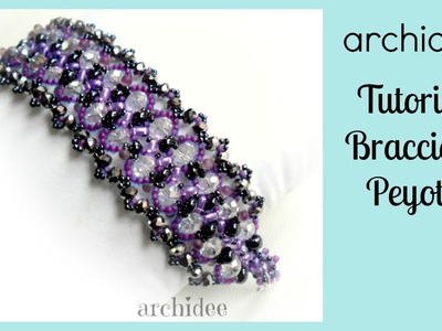 Peyote | Tutorial | DIY Beadwork | Violet Princess Bracelet | Twin Beads | Magatama | with SUBTITLES