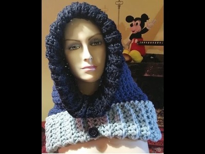Tutorial Cappuccio all'uncinetto - crochet hood - capucha crochet