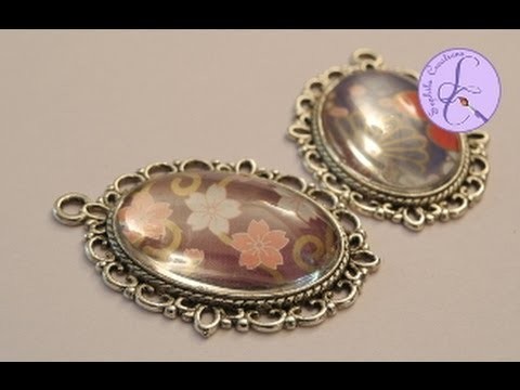 Tutorial: Ciondolo.cammeo con cabochon in resina (altered art- cameo with resin cabochon) [eng-sub]