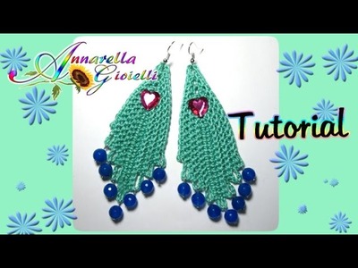 Tutorial orecchini all'uncinetto "chandelier" | How to crochet earrings