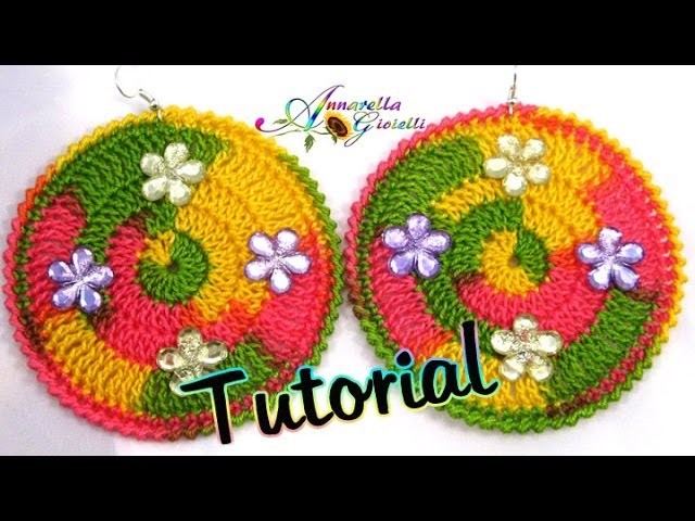 Tutorial Orecchini Uncinetto Multicolor | How to crochet earrings