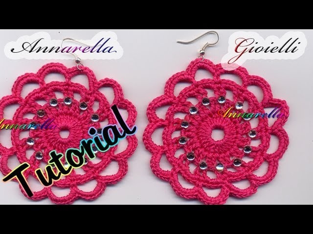 Tutorial Uncinetto | Orecchini Romantici | How to crochet earrings