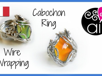 Wire wrapping Cabochon Ring Tutorial | Incastonare un cabochon in un anello wire