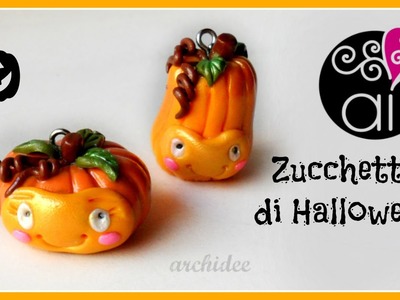 DIY Halloween Pumpkin | Polymer Clay Tutorial | Zucchette di Halloween