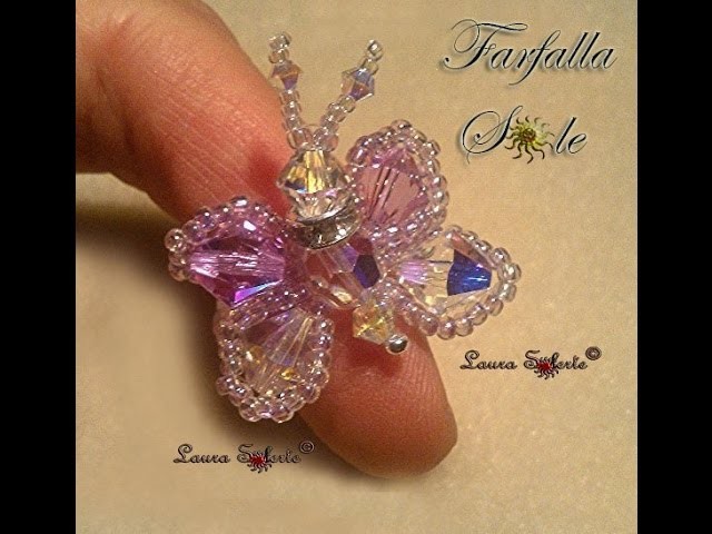 DIY Tutorial Farfalla Sole: anello di cristalli e perline prima parte